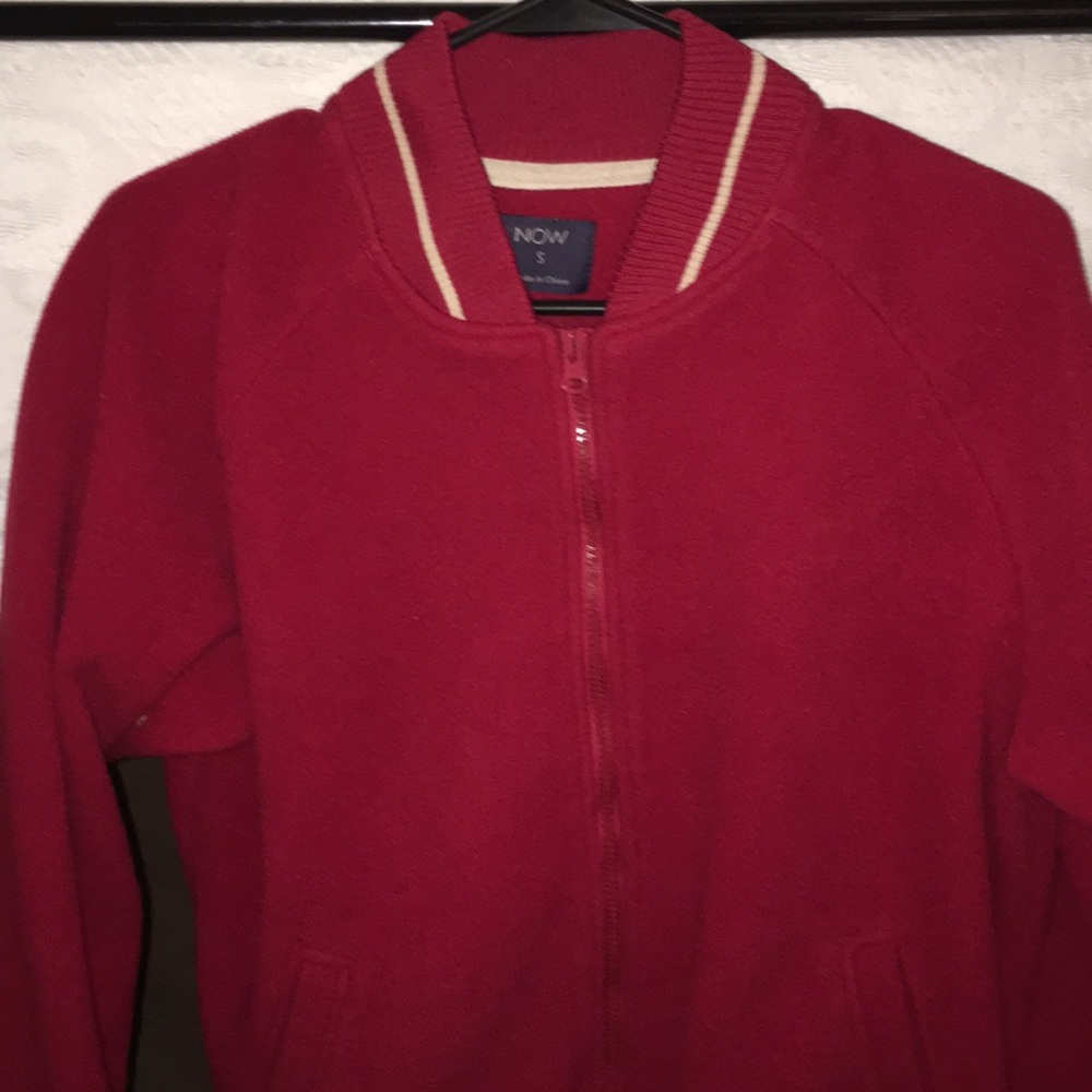 NOW oversized varsity jacket EUC